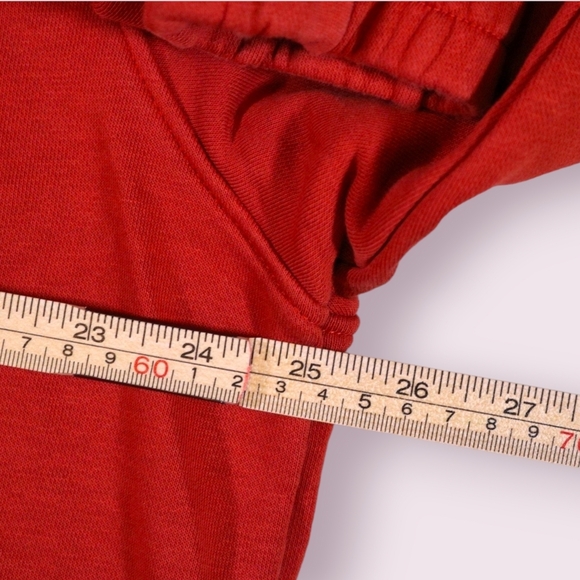 Retro Nike Women's Sportswear Icon Clash Fleece Crew-Burgundy Orange Size XL - Picture 6 of 9